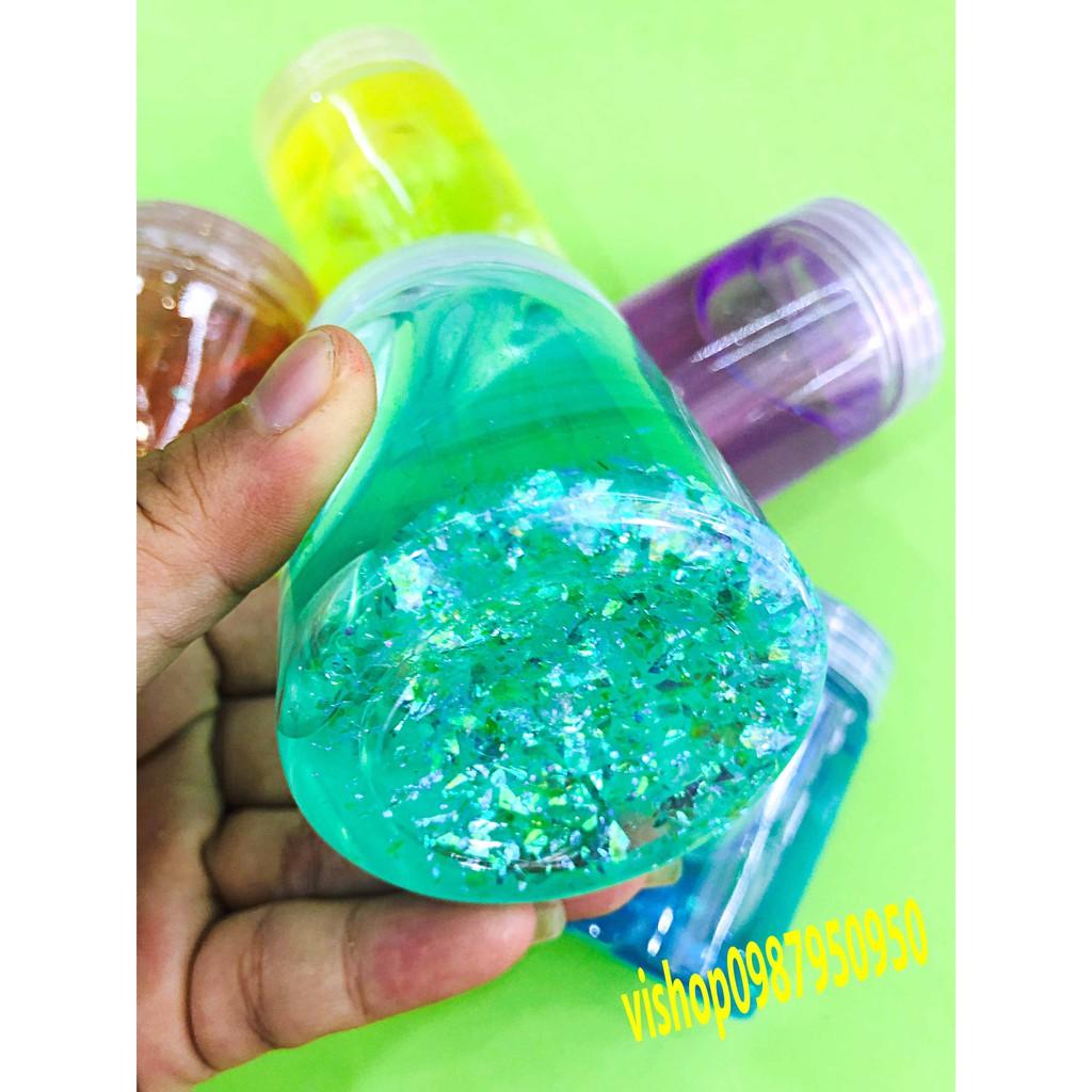 SLIME LỌ KIM TUYẾN THỦY TINH PHỐI MÀU MAGIC TO cực đẹp thiết kế độc đáo ấn tượng Đồ chơi Slam Gudetama