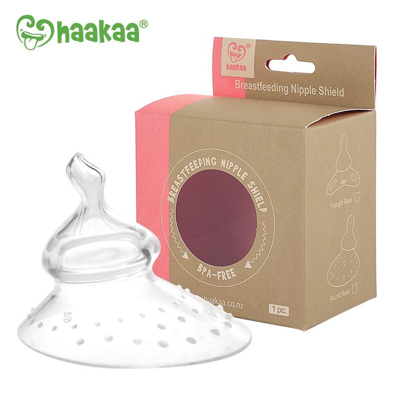 Núm trợ ti chỉnh nha Haakaa. Giúp mẹ cho bé bú dễ dàng. Siêu mềm mại như ti mẹ. Không chứa BPA, PVC và phthalate