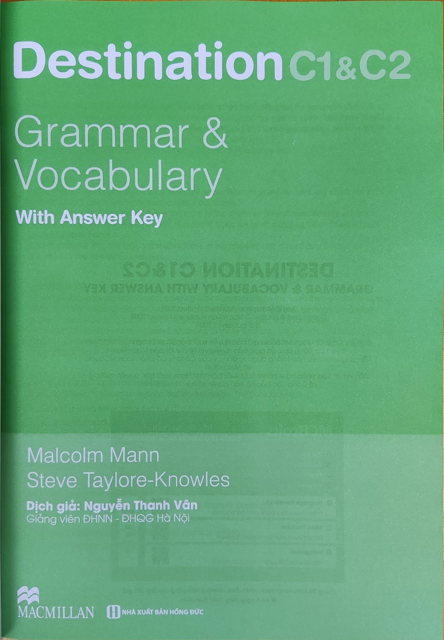 Sách tiếng anh: Destination C1+C2