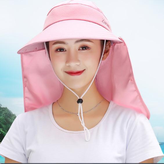 Mũ khẩu trang chống nắng chống uv phong cách Hàn, nón chống nắng kèm khẩu trang tạo kiểu