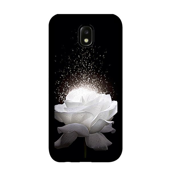 Ốp lưng cho Samsung Galaxy J3 Pro hoa trắng 1 - Hàng chính hãng