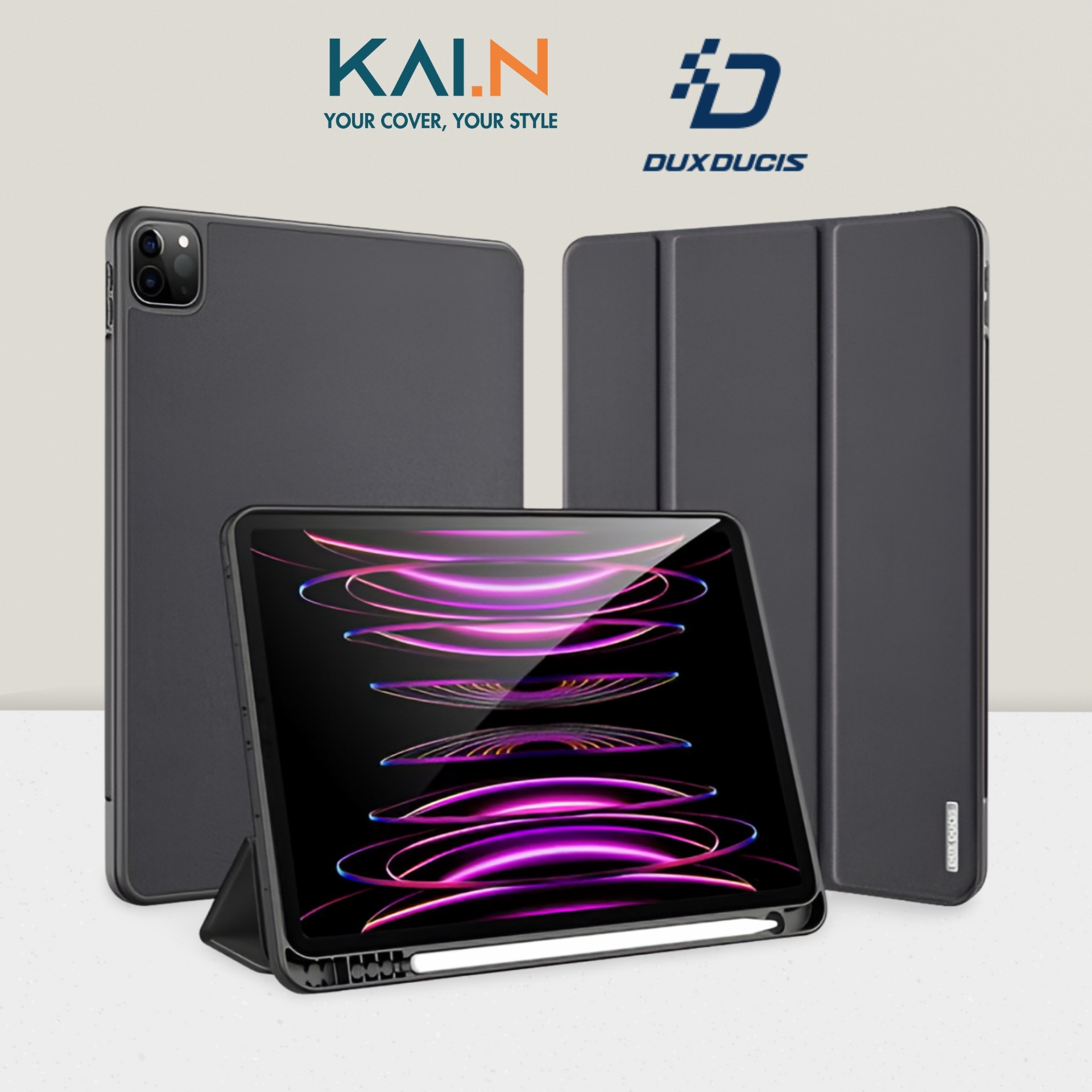 Hình ảnh Bao Da Dành Cho iPad Pro 11 inch 2020/ 2021/ 2022 Dux Ducis Domo Series Có Khe Cắm Bút, Tự Động Tắt Mở - HÀNG CHÍNH HÃNG