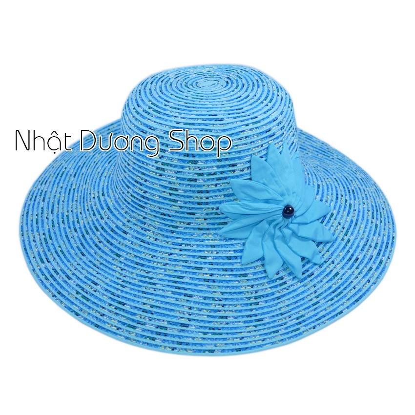 Nón bo nữ vành rộng 11 cm, vòng đầu 56 cm - chất liệu vải cói đẹp thích hợp cho chị em phụ nữ