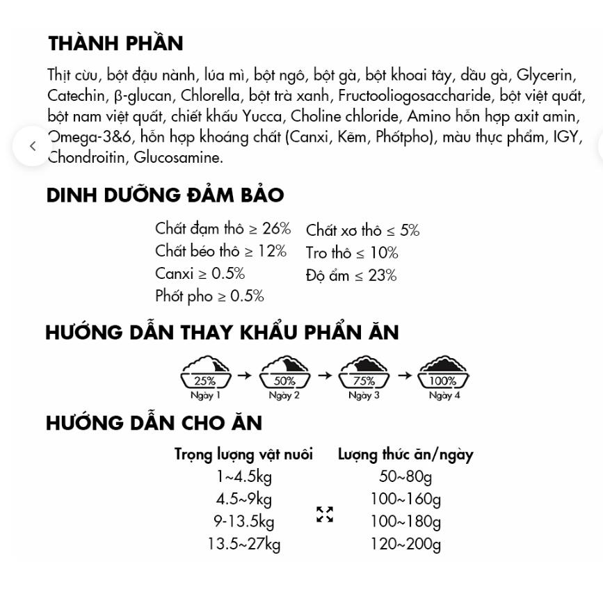 Thức ăn cho chó hạt mềm Dr soft cả hộp 1,2kg