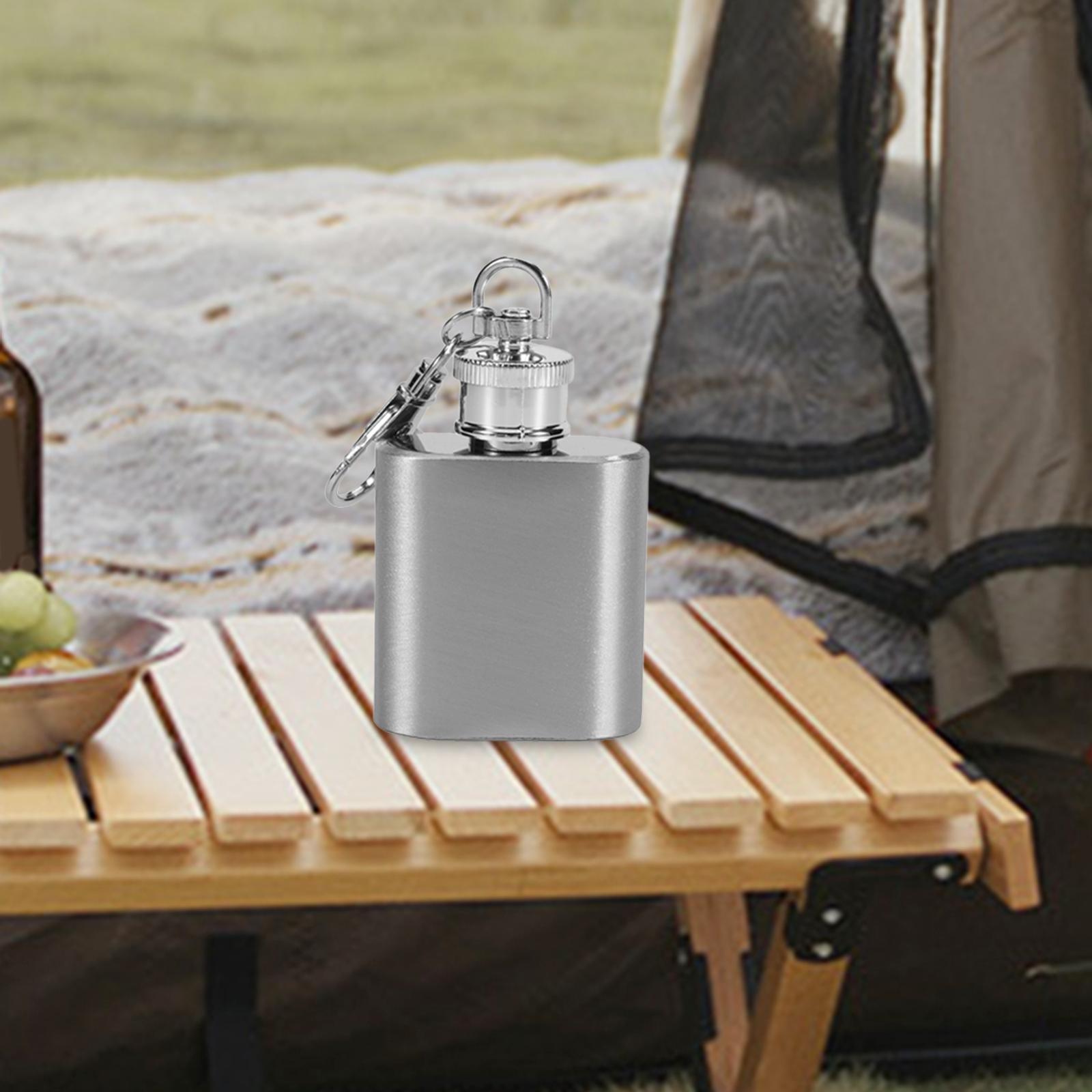 Hip Flagon Stainless Steel Pot Drink Bottle for Hiking Travel Men Indoor and Outdoor Barbecue