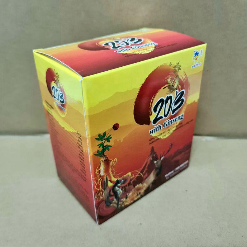 20B With Ginseng Bồi bổ sức khỏe, kích thích tiêu hóa, tăng cường miễn dịch cơ thể hộp 100 viên