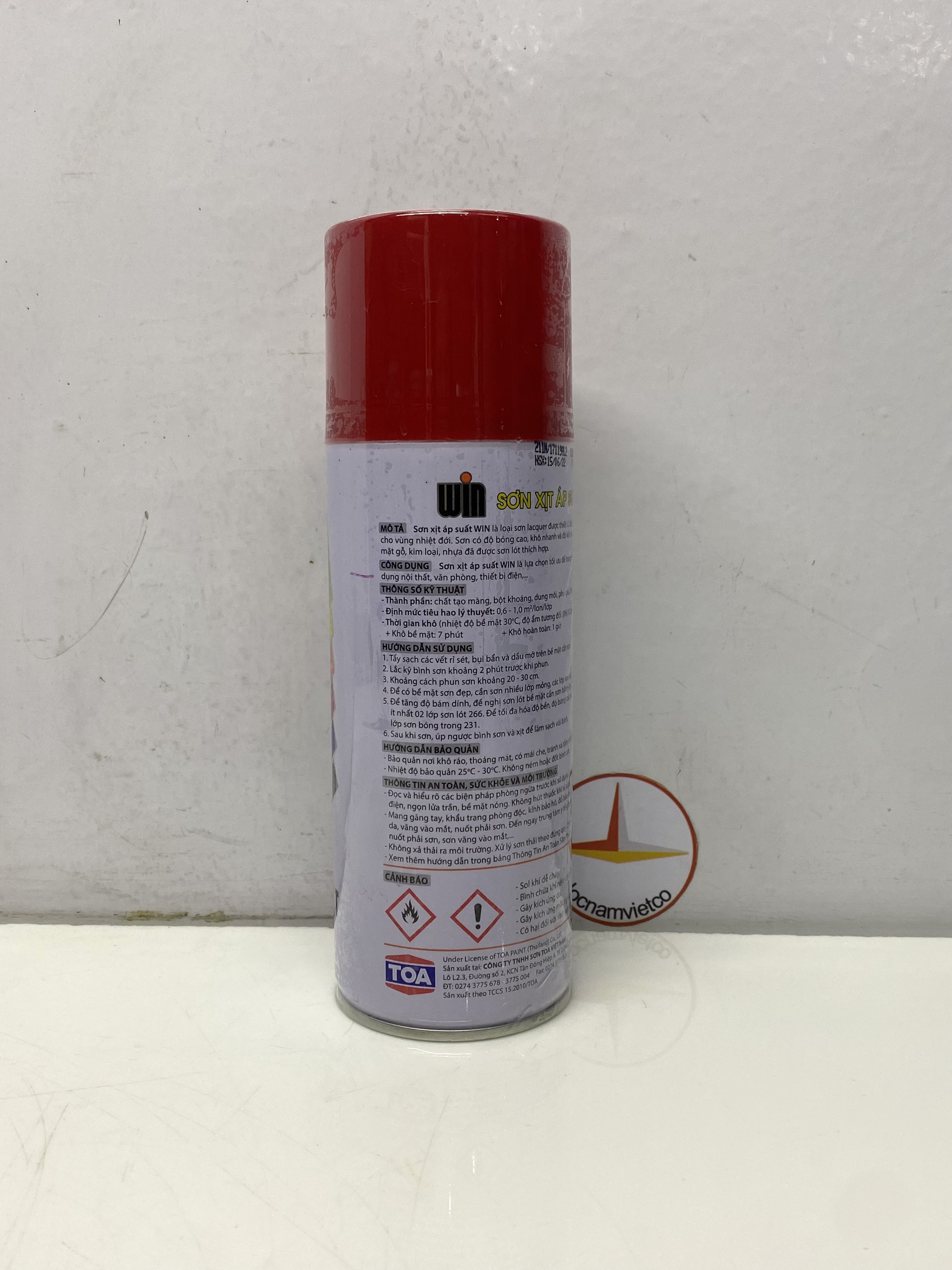 Sơn xịt Win màu đỏ nâu 222 400ml