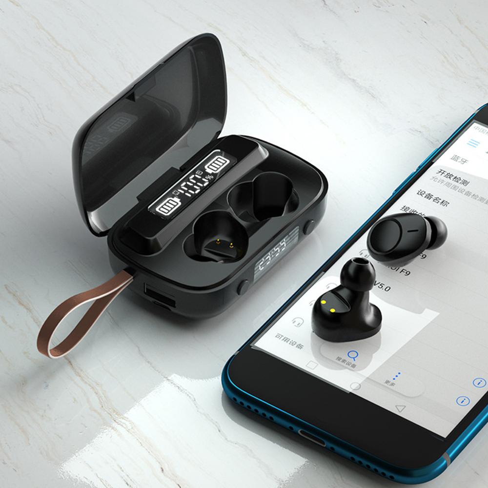 Tai nghe không dây TWS Bluetooth 5.1 có Mic, chống nước IPX7 Điều khiển cảm ứng