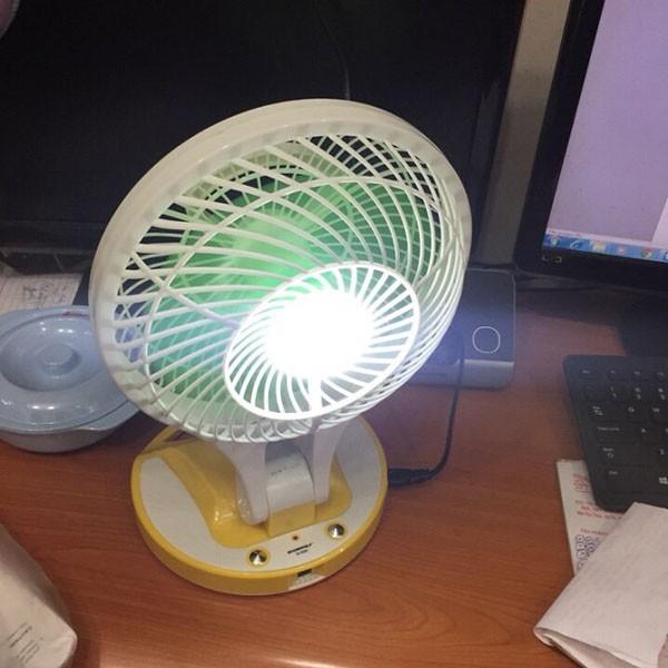 Quạt sạc tích điện Mini Fan JR 5580