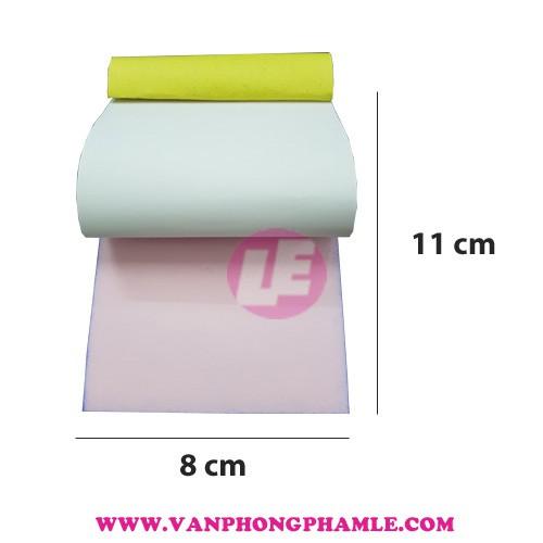 Giấy 2 Liên 8 x 11 cm (Lốc 10 cuốn)