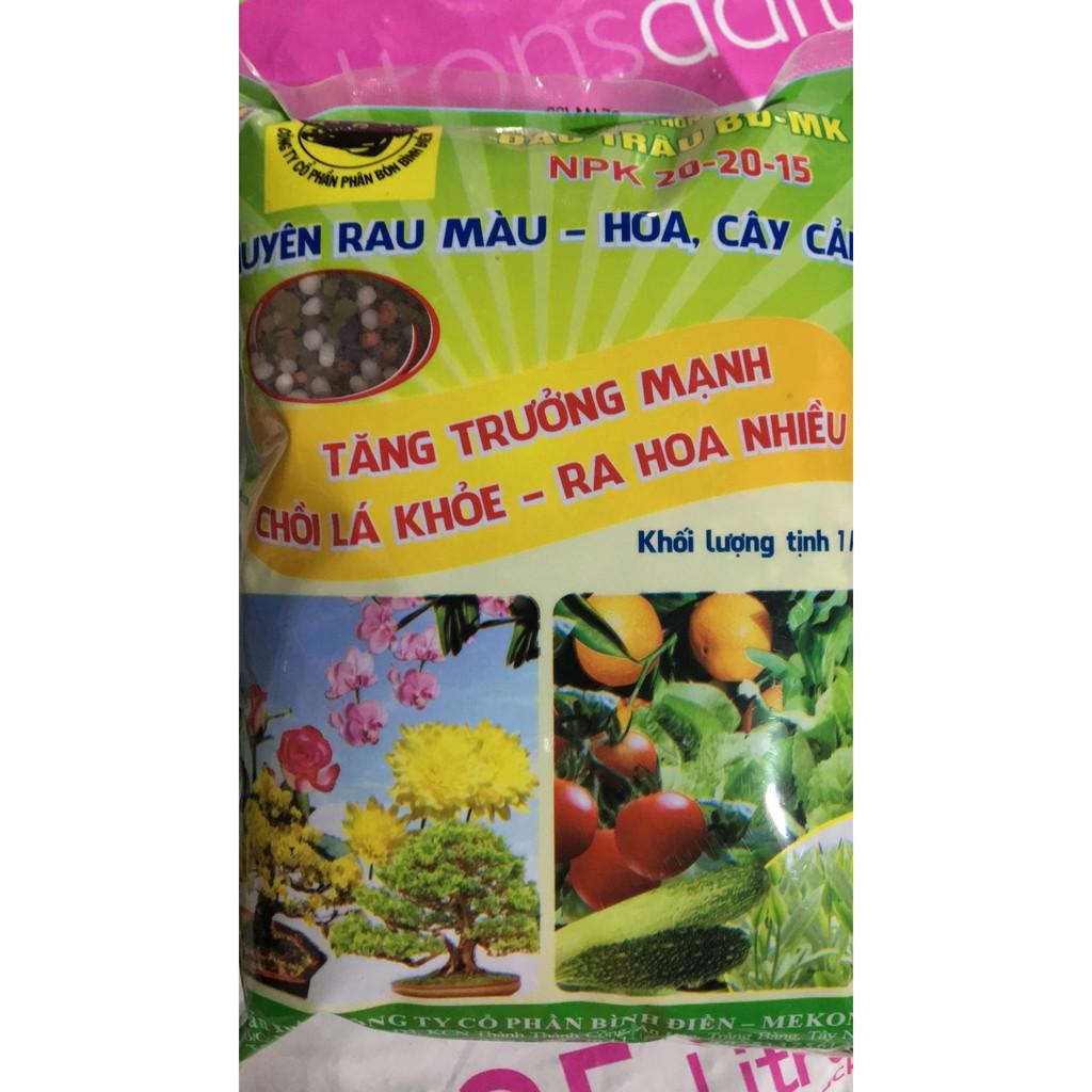 Phân bón NPK 20-20-15 đầu trâu gói 1kg