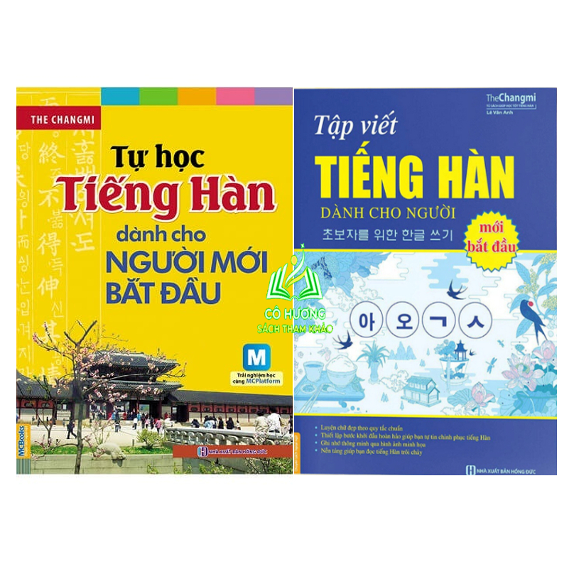 Sách - Combo Tự Học Tiếng Hàn Cho Người Mới Bắt Đầu và Tập Viết Tiếng Hàn (MC)
