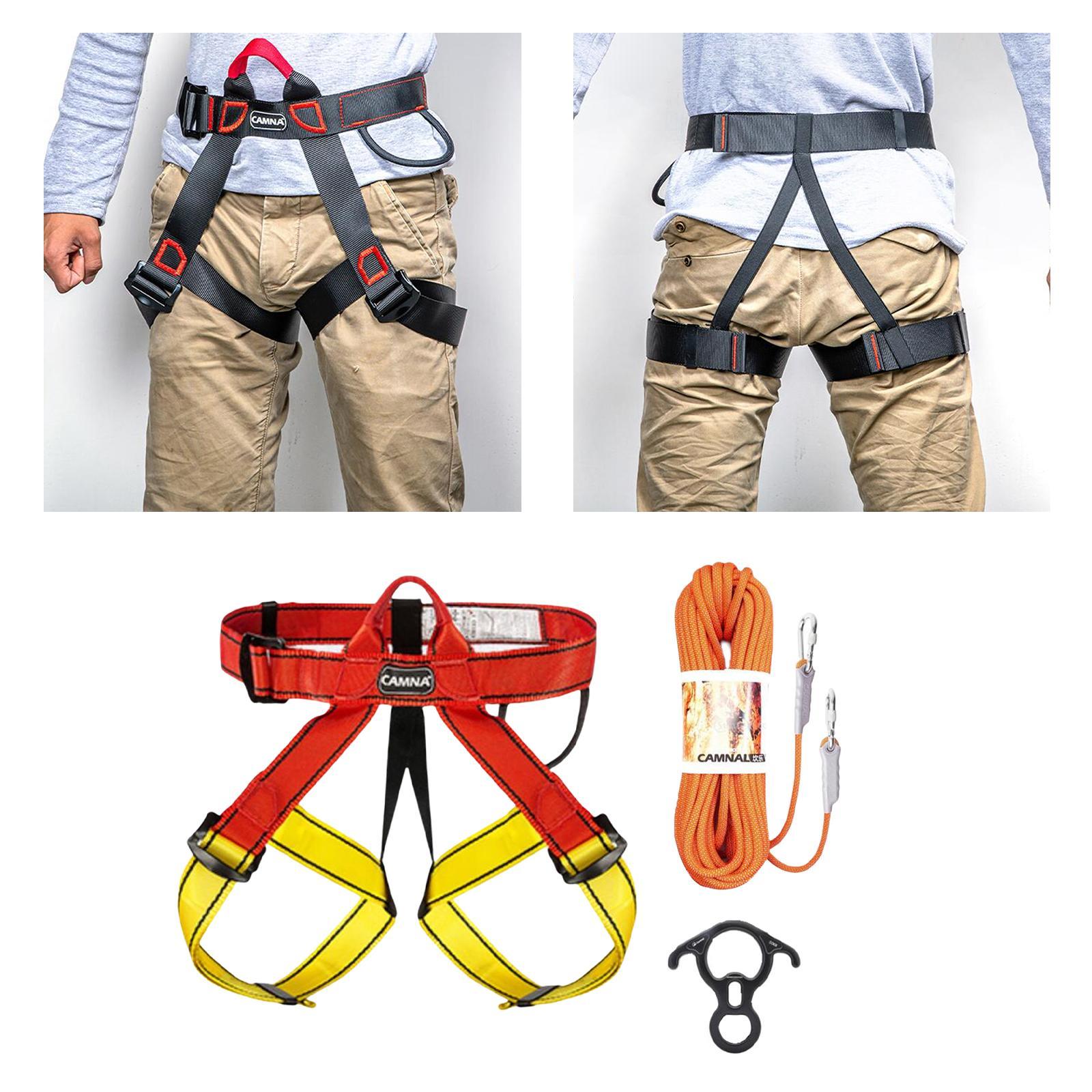 Climbing Harness  Belt Tree Climbing Rappelling Equip Blue