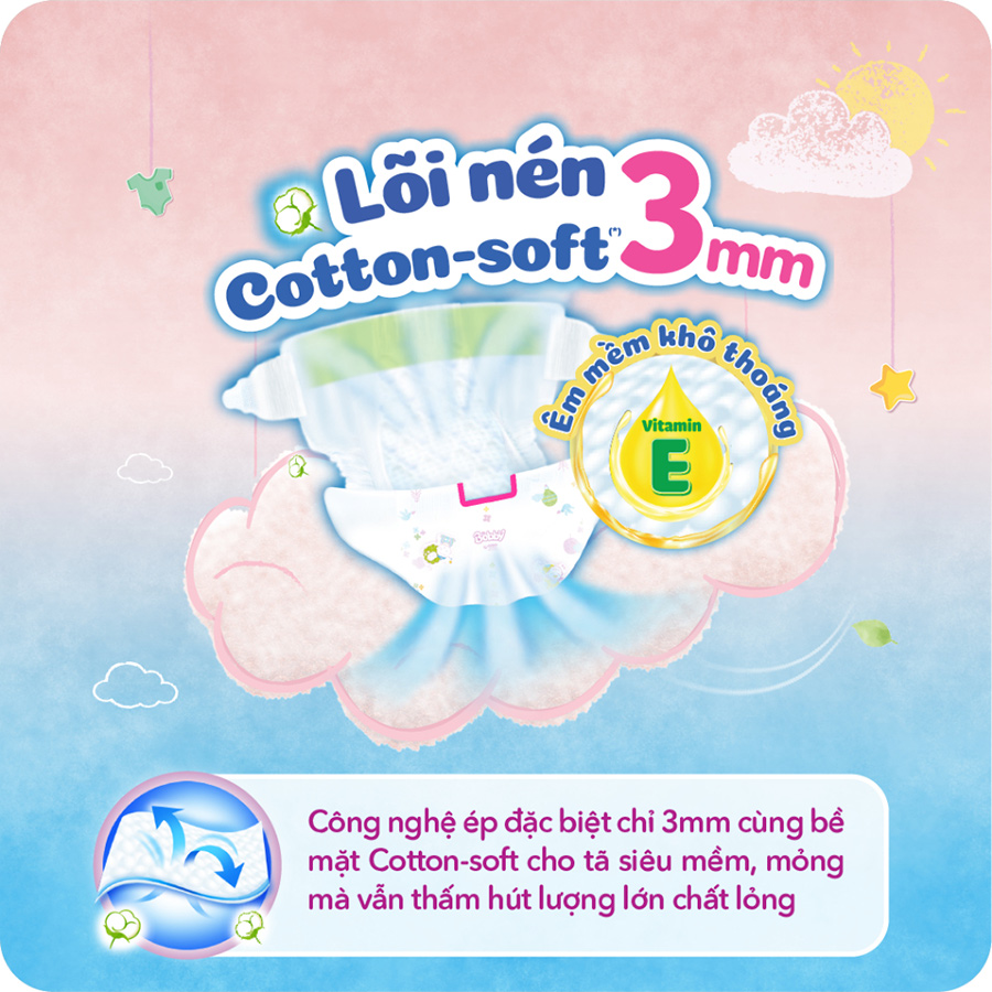 Tã dán Bobby Fresh siêu thấm - khô thoáng