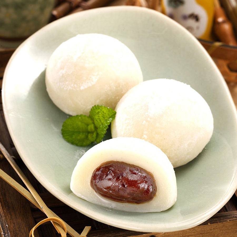 Bánh Mochi YUKI&LOVE đậu đỏ nhân kem - Red Bean Mochi Creamy Filling 120g