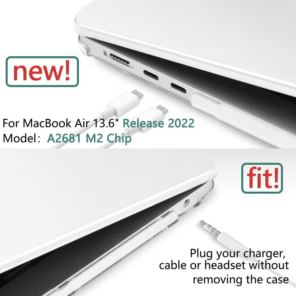 Ốp Máy Tính Bảng Nhựa Cứng Kèm Bàn Phím Cho MacBook Pro Air M2 A2681 A2338 Pro Air13 M1 A2337 A2179 Retina A1708 A1706 A2159 2022