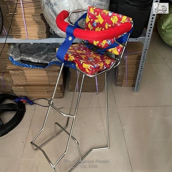Ghế Đi Xe Máy Có Tựa Lưng Có Vòng Cho Bé Dành Cho Xe Vespa