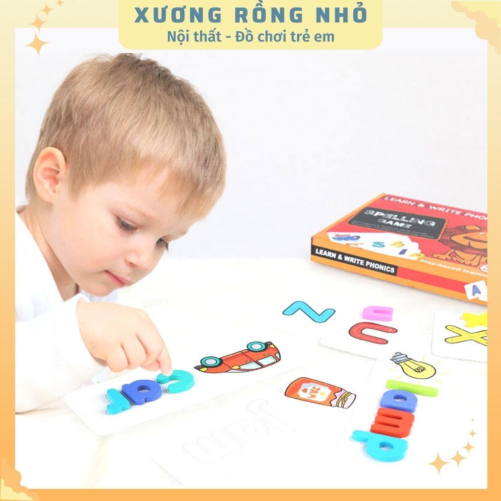 Spelling game - Trò chơi đánh vần ghép từ vựng tiếng Anh (Flashcard có kèm Bút viết)