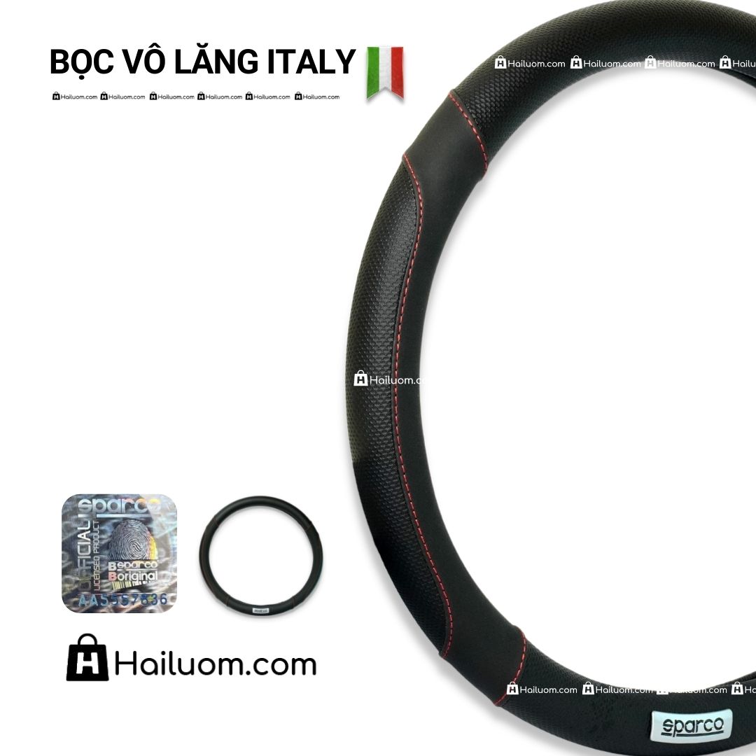 Bọc Vô Lăng ô tô KIA CARENS | Bọc Vô Lăng cao cấp Sparco Italy