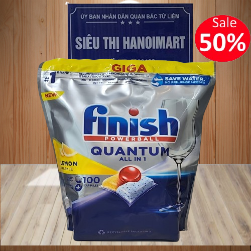 Viên rửa bát Finish Quantum max 100v