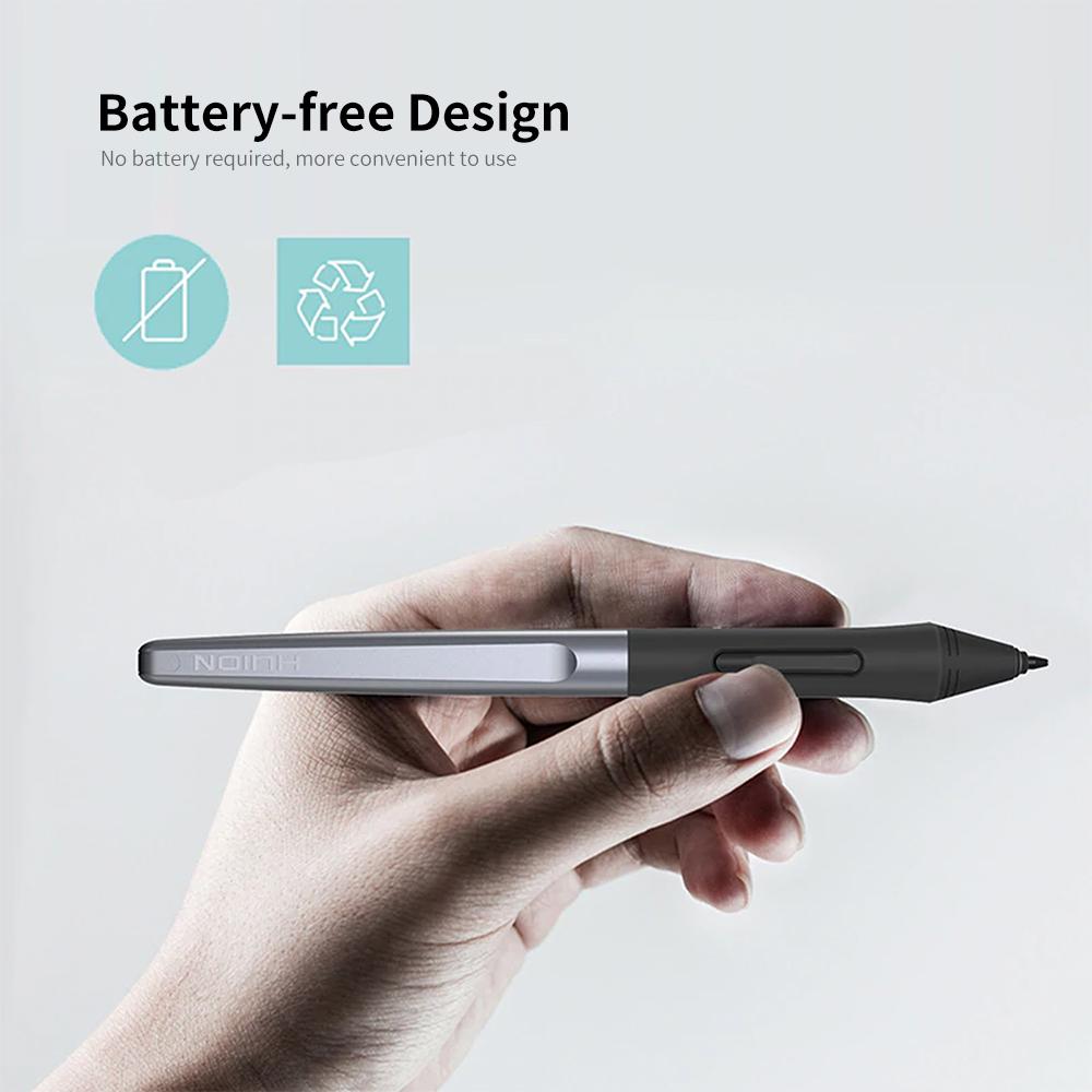 Bút kỹ thuật số Huion PW100 không dùng pin với 2 nút có thể lập trình cho máy tính bảng đồ họa Huion H1060P H610PRO V2