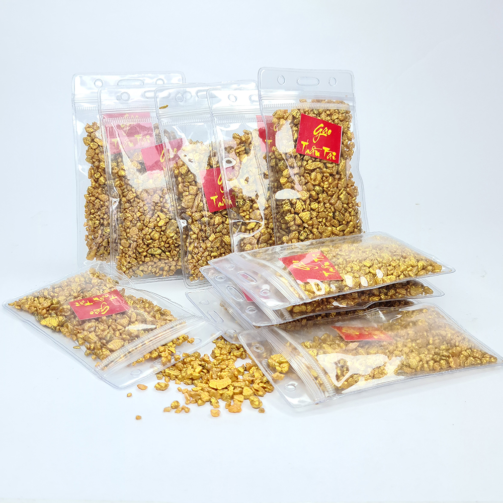 Combo 10 Gói Gạo Vàng Thần Tài - 50g/gói - Mx - Chiêu Tài Lộc, Cầu Tiền Tài
