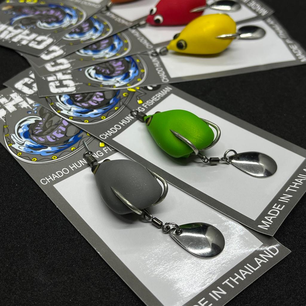 Nhái hơi Thái Lan CHADO 3.5cm / 7gr Phukiencaulure25 nhái hơi câu lure chống vướng tốt, chuyên lure, cá lóc siêu nhạy