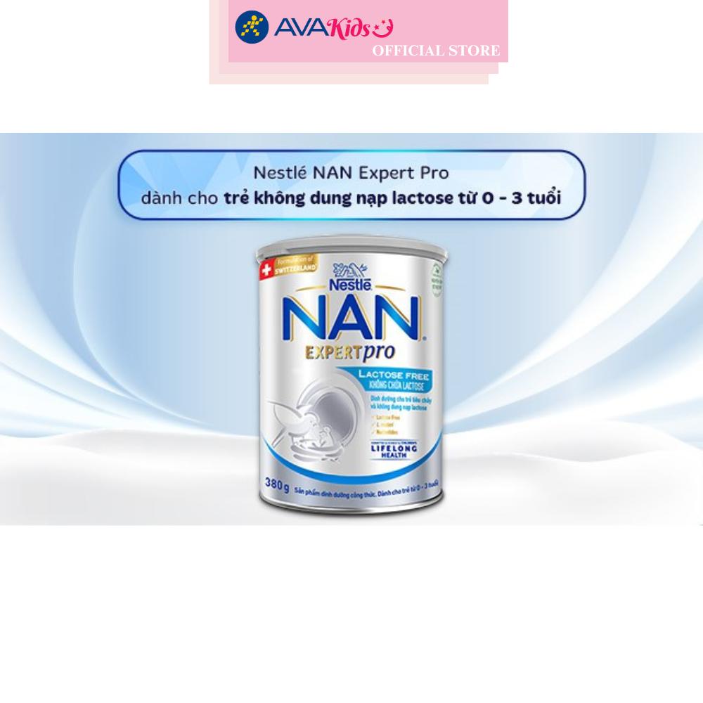 Sữa bột NAN Expert Pro Lactose Free 380g (0 - 3 tuổi) dành cho trẻ không dung nạp đường lactose - Hàng Chính Hãng