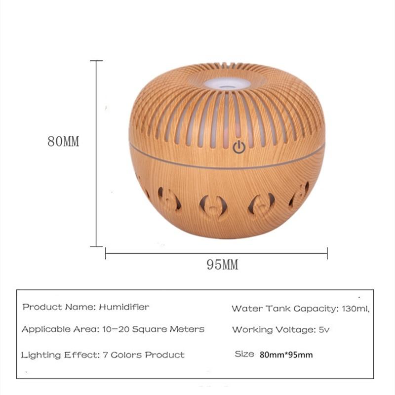USB Aroma Humidifier ESSential Oil Diffuser Ultrasonic Cool Mist Humidifier air humidifier essential oil diffuser 130ML