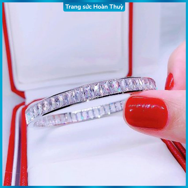 Bộ Trang Sức Circle Gồm Bông Tai, Nhẫn, Lắc Tay Cao Cấp