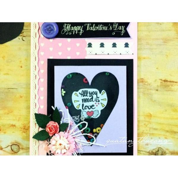Thiệp Handmade "All you need is love"