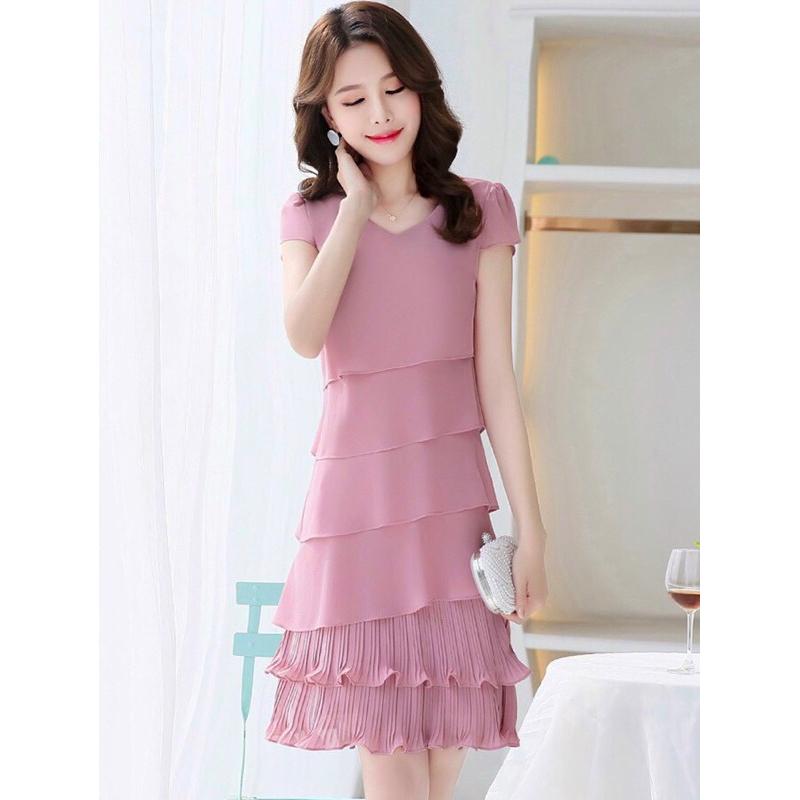 Đầm voan tầng dập li