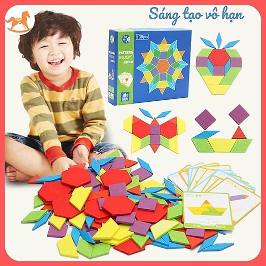 Ghép hình sạng tạo cho bé 155 chi tiết - Pattern block