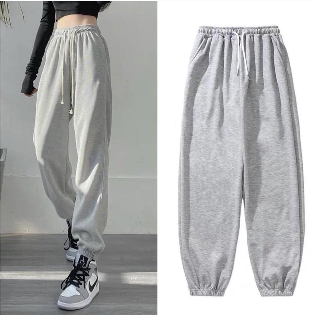 Quần jogger bo thun phong cách thể thao năng động vải thun da cá dày dặn đẹp