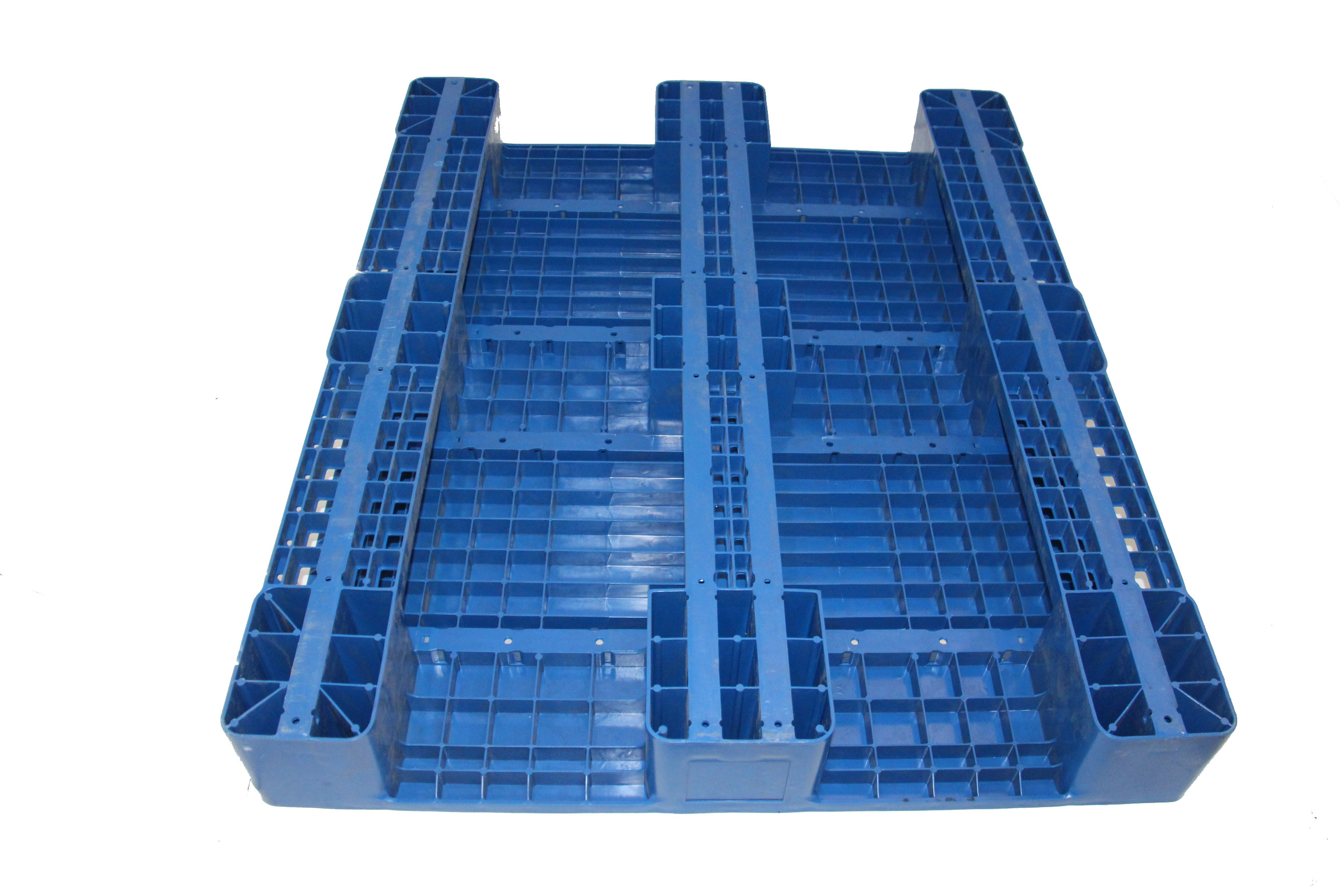 Pallet Nhựa Khôi Việt1200x1000x150 một mặt bít màu xanh