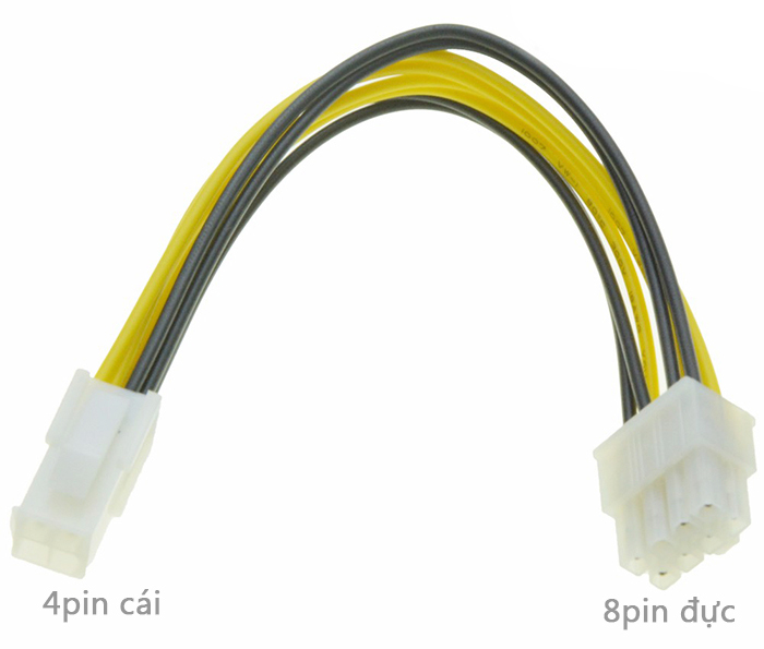 Cáp nguồn 4PIN sang 8PIN