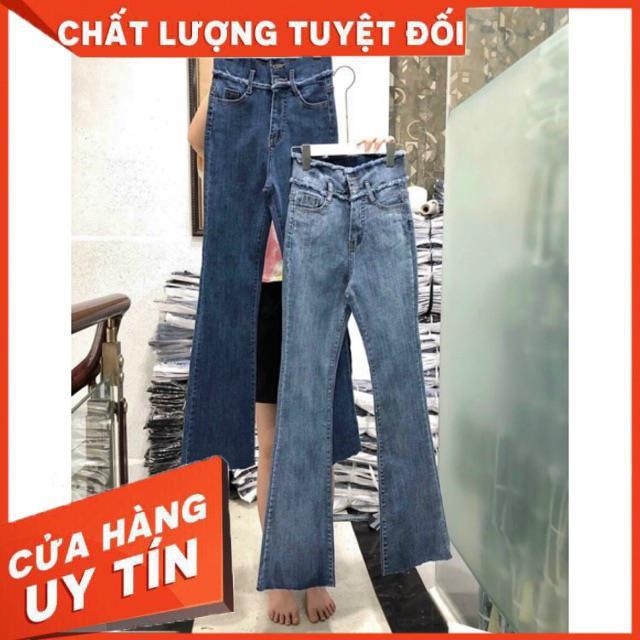 QUẦN JEANS LOE LƯNG SIÊU CAO XẺ GẤU