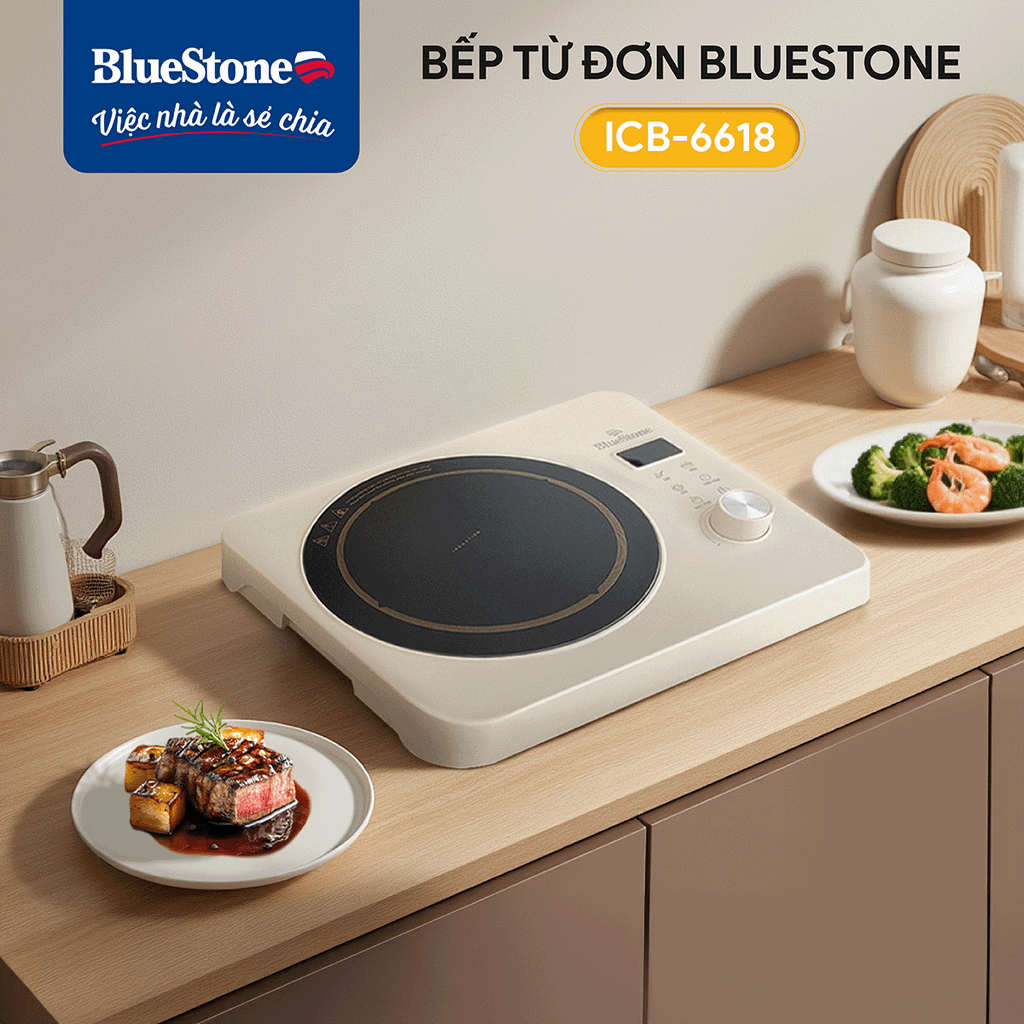 Bếp từ đơn BlueStone ICB-6618 2000W - Hàng chính hãng
