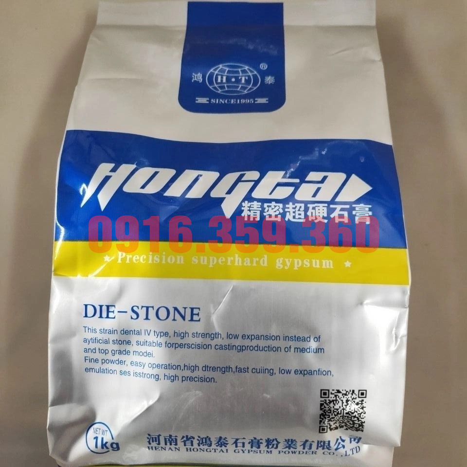 Bột thạch cao Hongtai siêu cứng 1kg