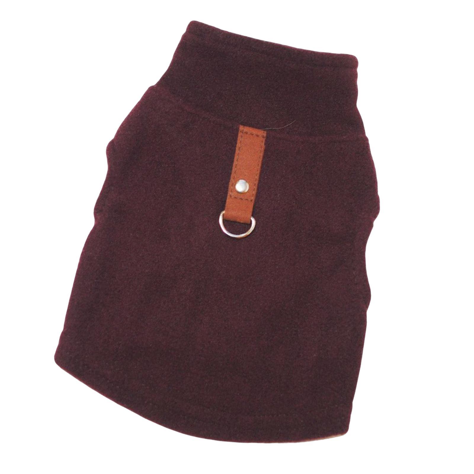 2XL Dog Clothes, Stand Winter Pet Jacket with Traction Warm Apparel Fleece Vest for Pets Dogs Puppy