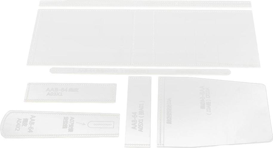 7 chiếc Rõ Ràng Da Thủ Công Acrylic Túi Đeo Chéo Túi Xách Stencil Tiêu Bản