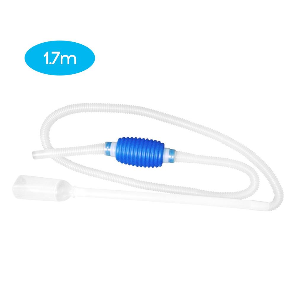 Máy hút bụi bể cá với ống hút dài 1,7m chất liệu Lastics,Có nút đậy để bảo vệ