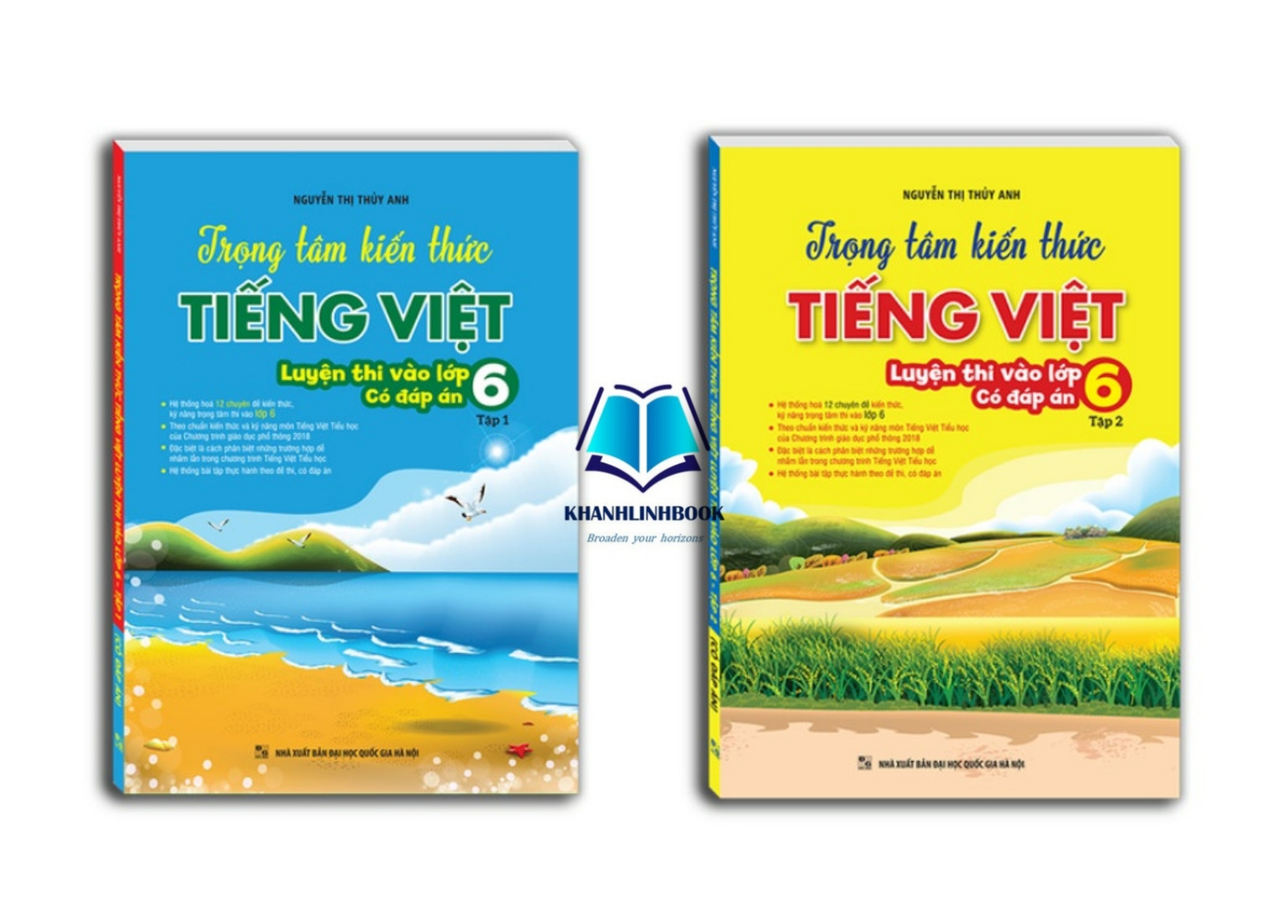 Sách - Combo Trọng tâm kiến thức tiếng việt (luyện thi vào lớp 6) trọn bộ (có đáp án)