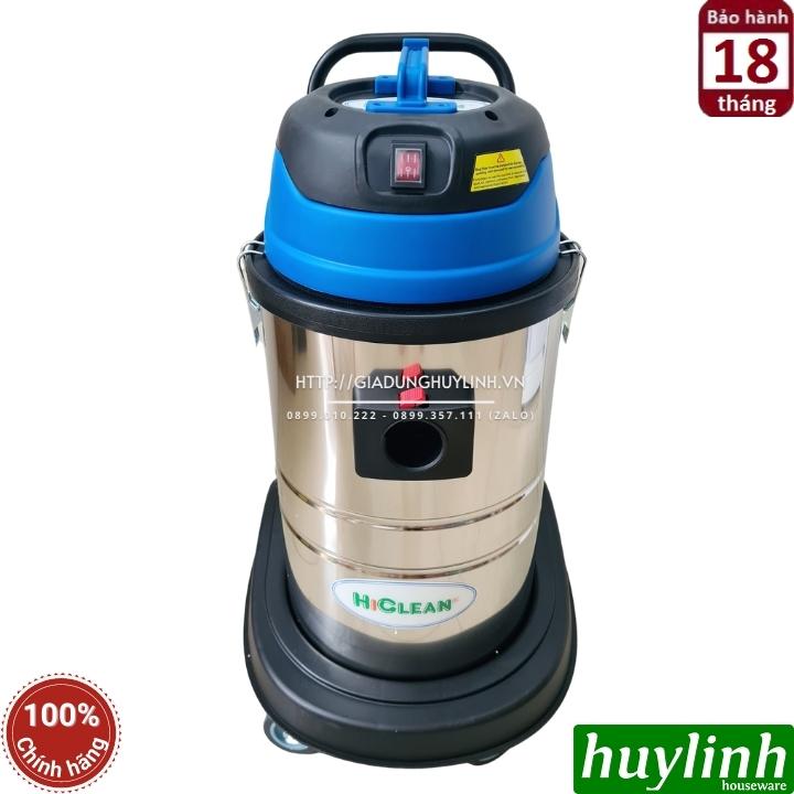 Máy hút bụi công nghiệp HiClean HC40CE - Dung tích 40 lít - Công suất 1600W - Hút khô và Ướt - Hàng chính hãng