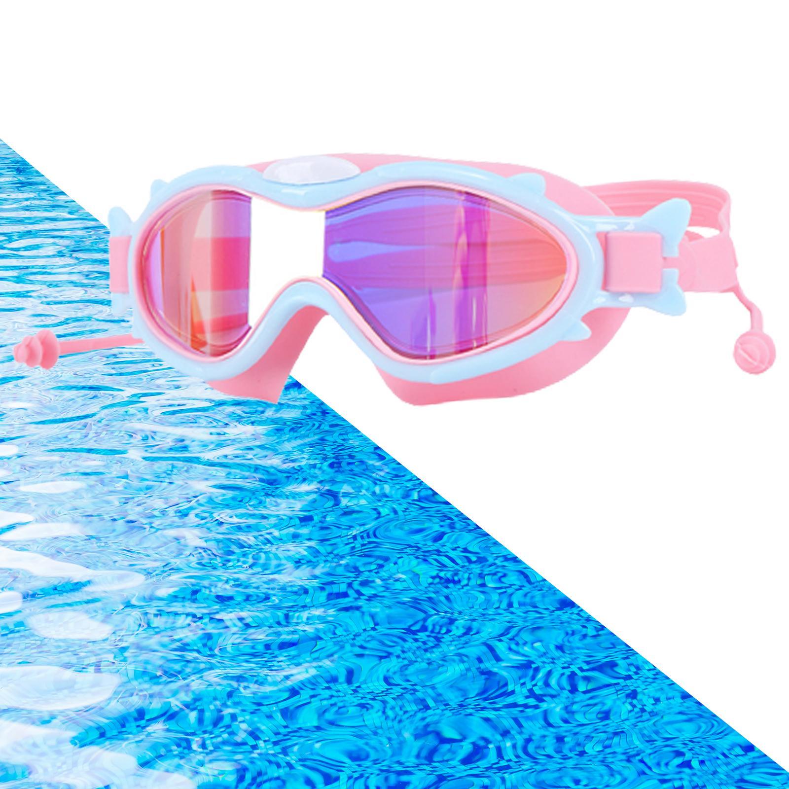 Kids Swimming Goggles with Ear Swim Goggles for Kids 6-14 Boys Girls