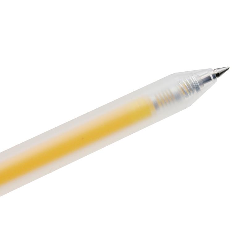 Bút Gel 0.5 mm - Deli EG118-YL - Mực Vàng