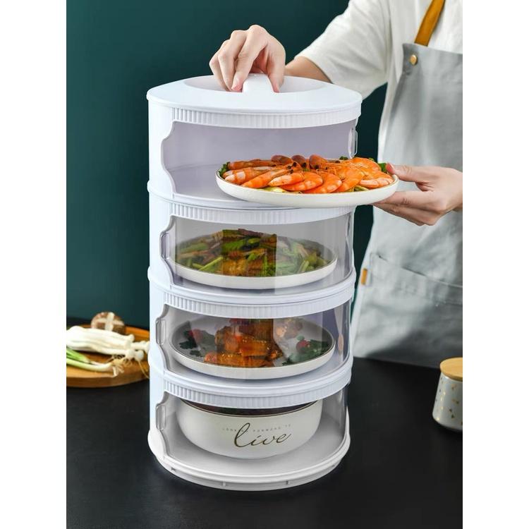 Lồng bàn giữ nhiệt đậy thức ăn 5 tầng mẫu mới 2021 HOT