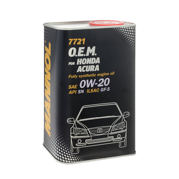 Nhớt MANNOL 7721 Chuyên Dùng Cho Xe Honda Acura SAE 0W-20 API SN ILSAC GF-5 – 4 Lít