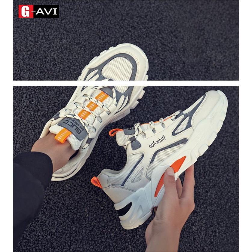 Giày thể thao nam đế tăng chiều cao 5cm OOF-WHITF mẫu mới hot trend 2022, kiểu dáng trẻ trung, phong cách năng động 266