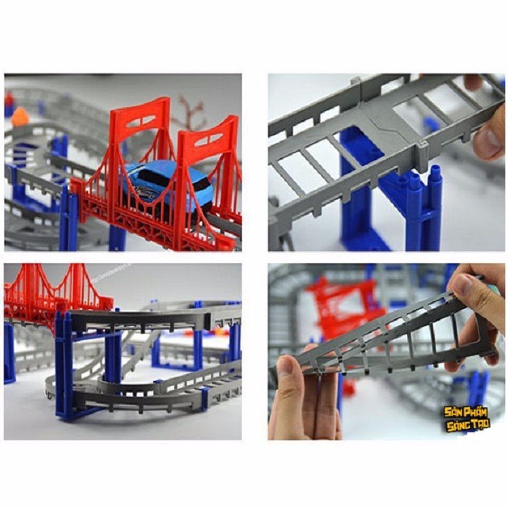 ĐƯỜNG RAY XE LỬA - BỘ SẢN PHẨM XẾP HÌNH FULL 56 CHI TIẾT